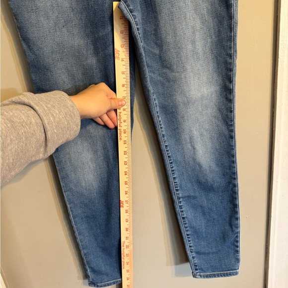 J. Crew 10” High Rise Medium Blue Skinny Jeans - Picture 3 of 5